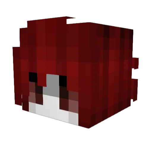 faqj Minecraft avatar head, 3D render