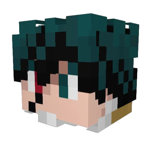 far_buzzard Minecraft avatar head, 3D render
