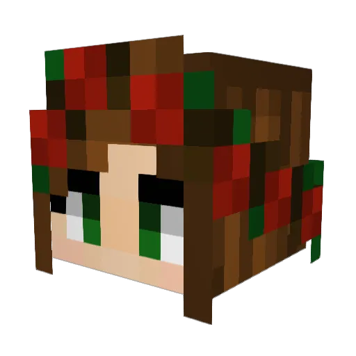 farahant Minecraft avatar head, 3D render