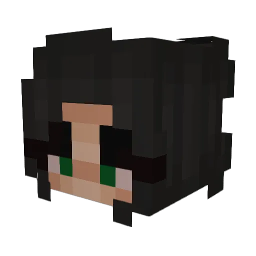 faralii Minecraft avatar head, 3D render