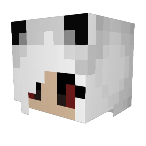 farcaller Minecraft avatar head, 3D render
