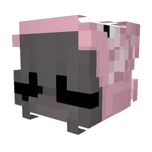 farcee Minecraft avatar head, 3D render