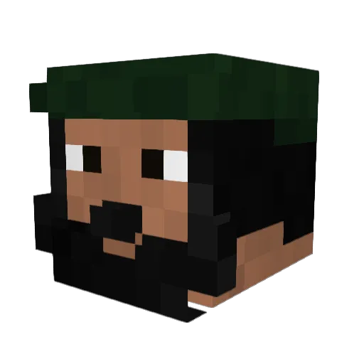 fardback19 Minecraft avatar head, 3D render