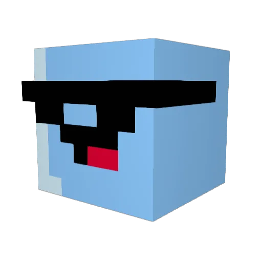 fardi_ Minecraft avatar head, 3D render
