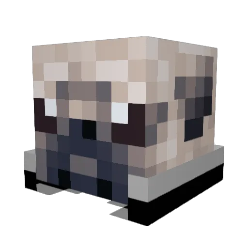 faregon Minecraft avatar head, 3D render