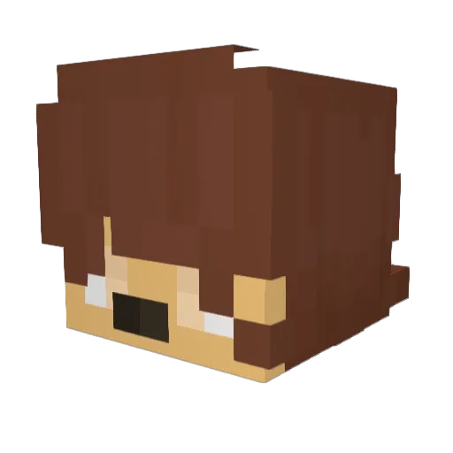 farfell626 Minecraft avatar head, 3D render