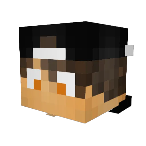 fariasTOG Minecraft avatar head, 3D render