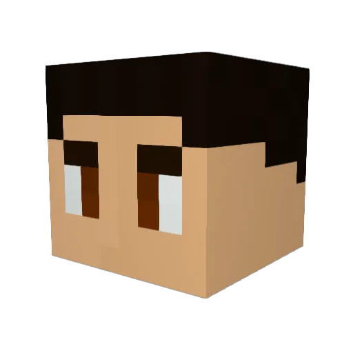 faris0x Minecraft avatar head, 3D render