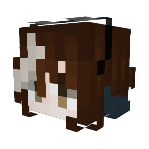 farlaf Minecraft avatar head, 3D render