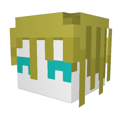 farmacos Minecraft avatar head, 3D render