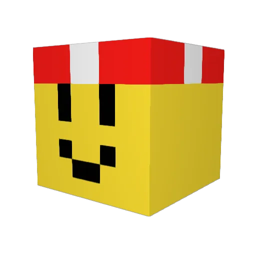 farmer1028 Minecraft avatar head, 3D render
