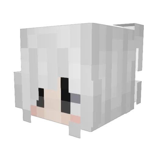 farmien Minecraft avatar head, 3D render
