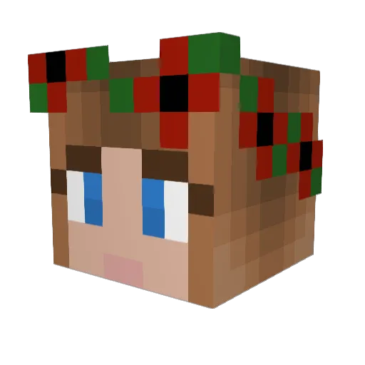 faroutamyy Minecraft avatar head, 3D render
