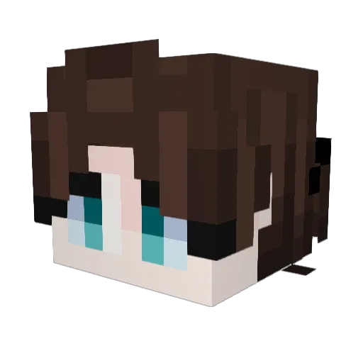 farronedm Minecraft avatar head, 3D render