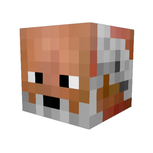 farseert Minecraft avatar head, 3D render