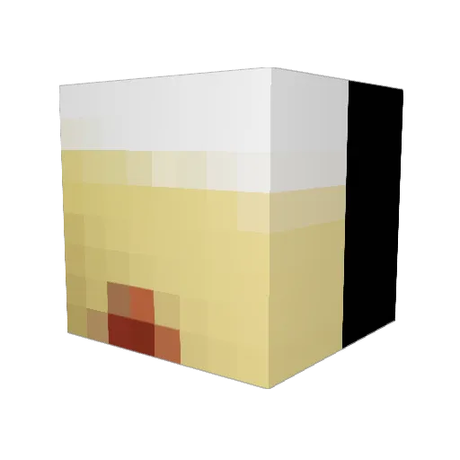 fartacus7 Minecraft avatar head, 3D render