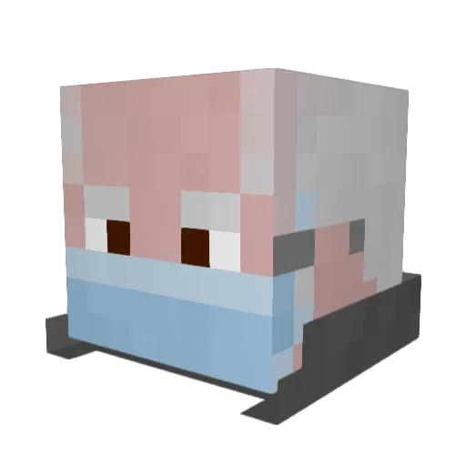 fartchamber Minecraft avatar head, 3D render
