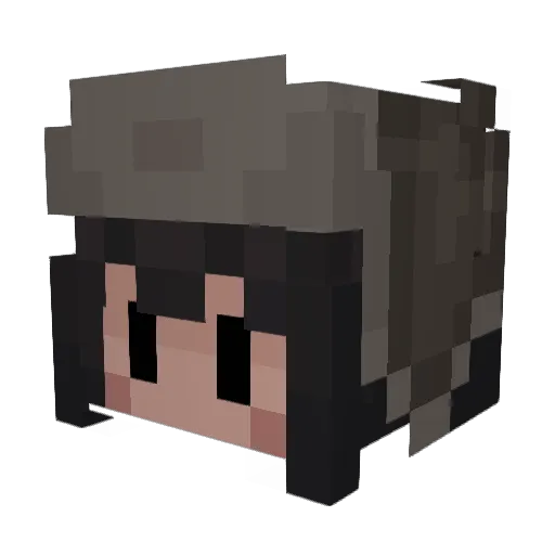 fartcnt Minecraft avatar head, 3D render