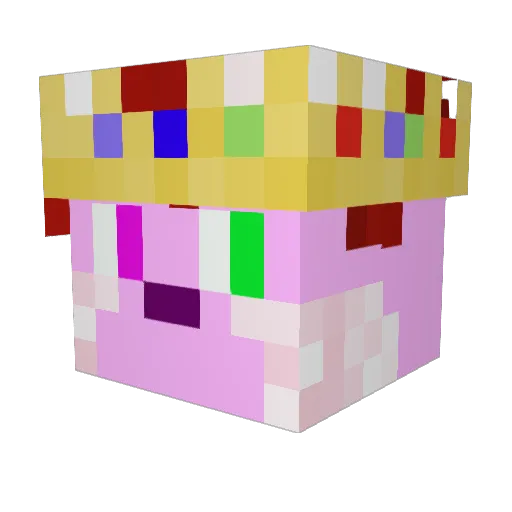 fartfries Minecraft avatar head, 3D render