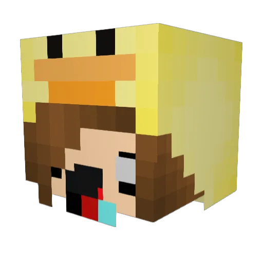fartgirl27 Minecraft avatar head, 3D render