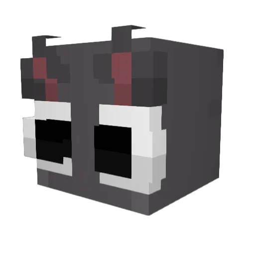 fartinghamster Minecraft avatar head, 3D render