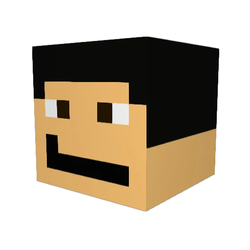 fartingnoob69 Minecraft avatar head, 3D render
