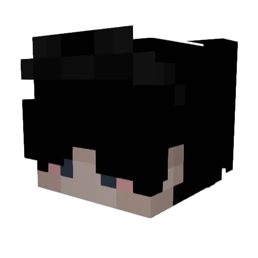 fartingpurple Minecraft avatar head, 3D render