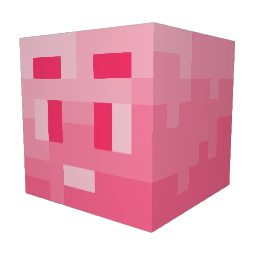 fartloa Minecraft avatar head, 3D render