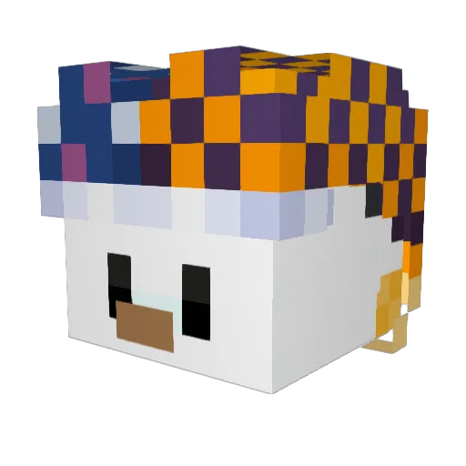 fartpoopballs Minecraft avatar head, 3D render