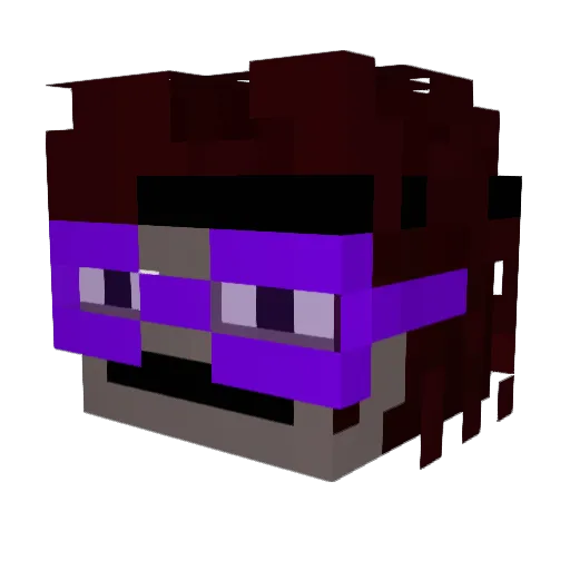 fasoliy Minecraft avatar head, 3D render