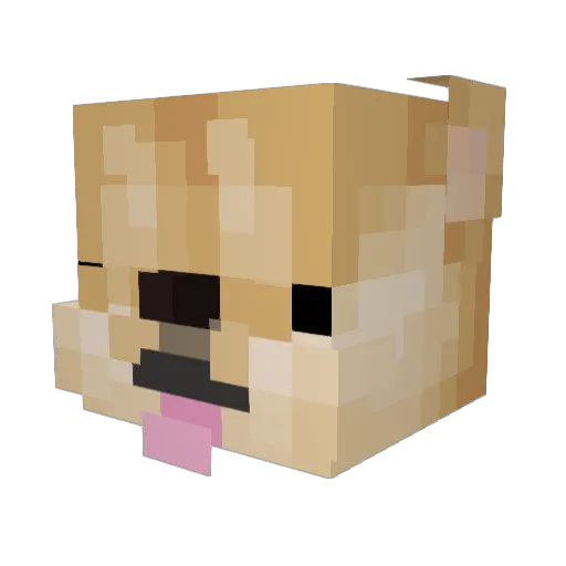 fast_23356 Minecraft avatar head, 3D render