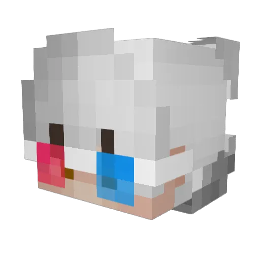 fastblocks3 Minecraft avatar head, 3D render