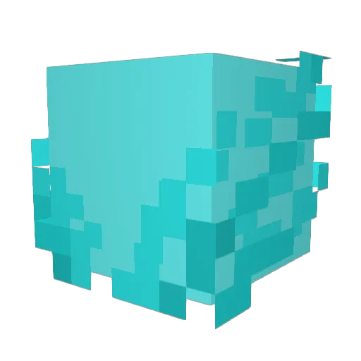 fastcarts Minecraft avatar head, 3D render