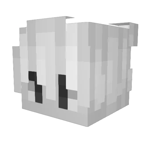 fastcash Minecraft avatar head, 3D render