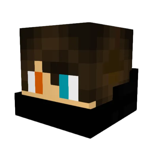 fastezector_ Minecraft avatar head, 3D render
