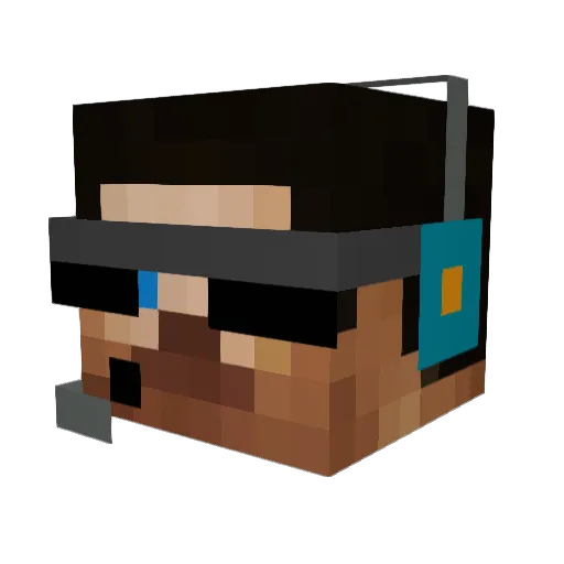 fastfish2805 Minecraft avatar head, 3D render