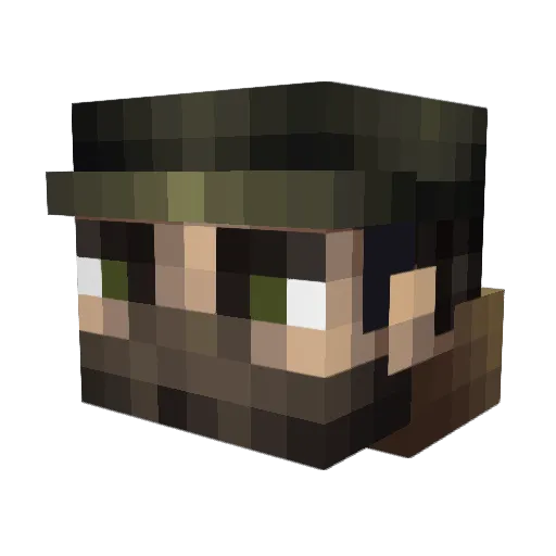 fastjack99 Minecraft avatar head, 3D render