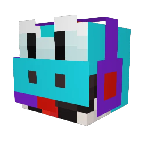 fastkidnate Minecraft avatar head, 3D render