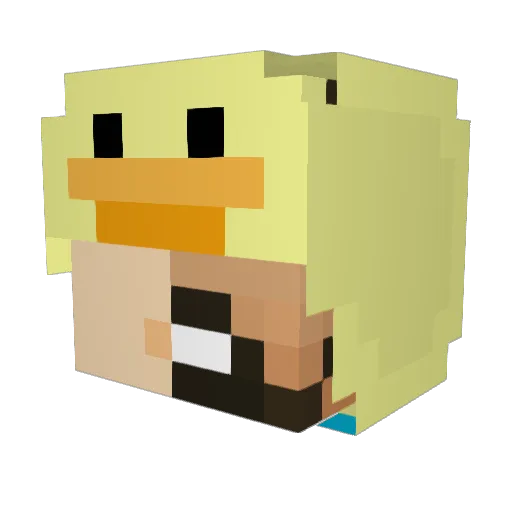 fastlanedemend Minecraft avatar head, 3D render