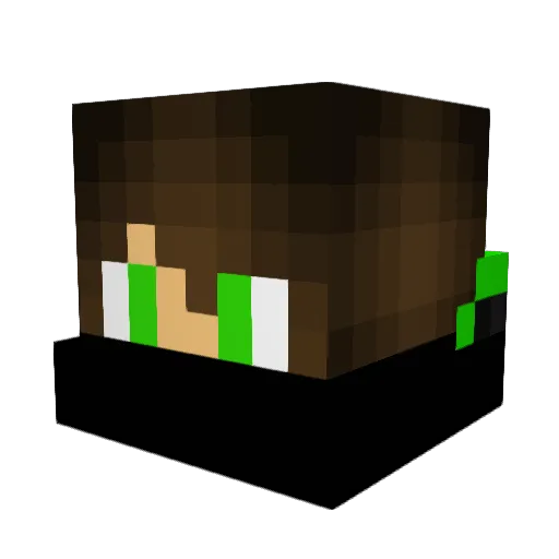 fastskier1 Minecraft avatar head, 3D render