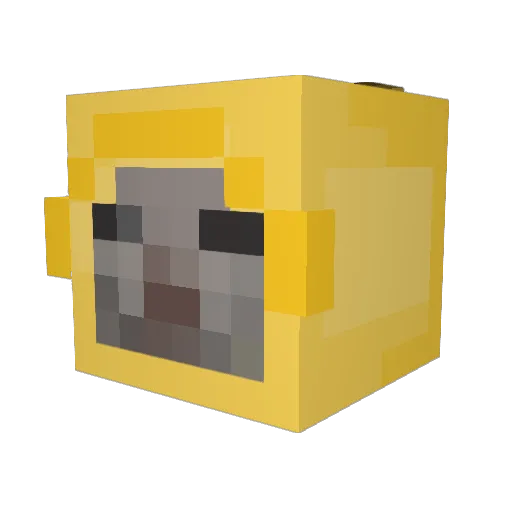 fastuu Minecraft avatar head, 3D render
