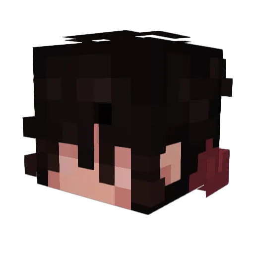 fataenico Minecraft avatar head, 3D render