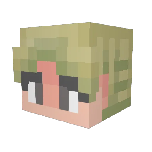 fatalthornz Minecraft avatar head, 3D render