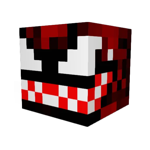 fatboymicrochip Minecraft avatar head, 3D render