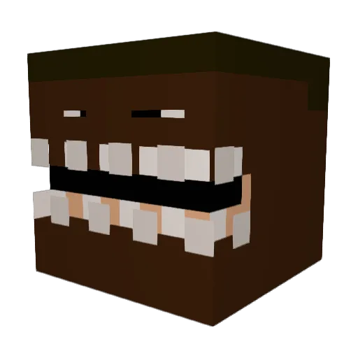 fatcatrulles2 Minecraft avatar head, 3D render