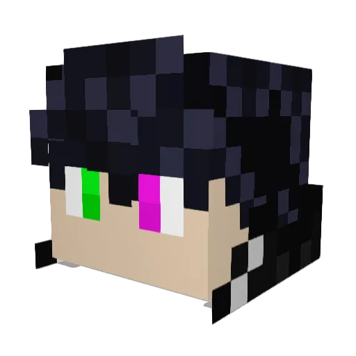 fatchewy Minecraft avatar head, 3D render