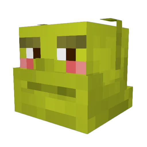 fatcow_ Minecraft avatar head, 3D render