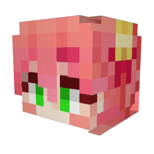 fate0718 Minecraft avatar head, 3D render