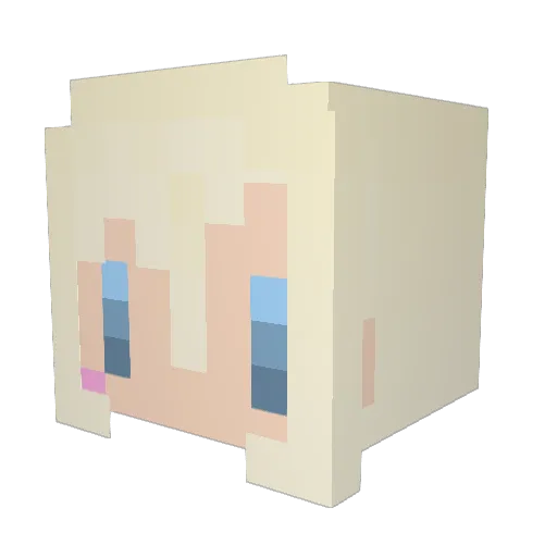 fate_1991 Minecraft avatar head, 3D render