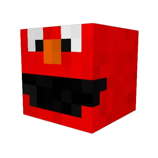 fatezq Minecraft avatar head, 3D render